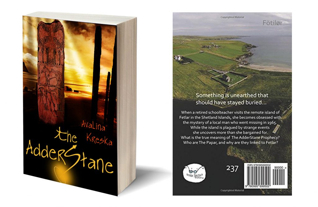 Front cover and back cover of 'The AdderStane'